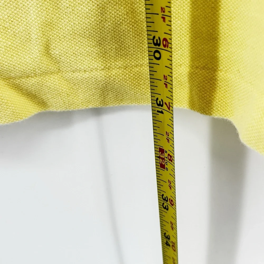 Polo Ralph Lauren Polo Shirt, Short Sleeves, Yellow, Cotton, Men's‎ Size Large